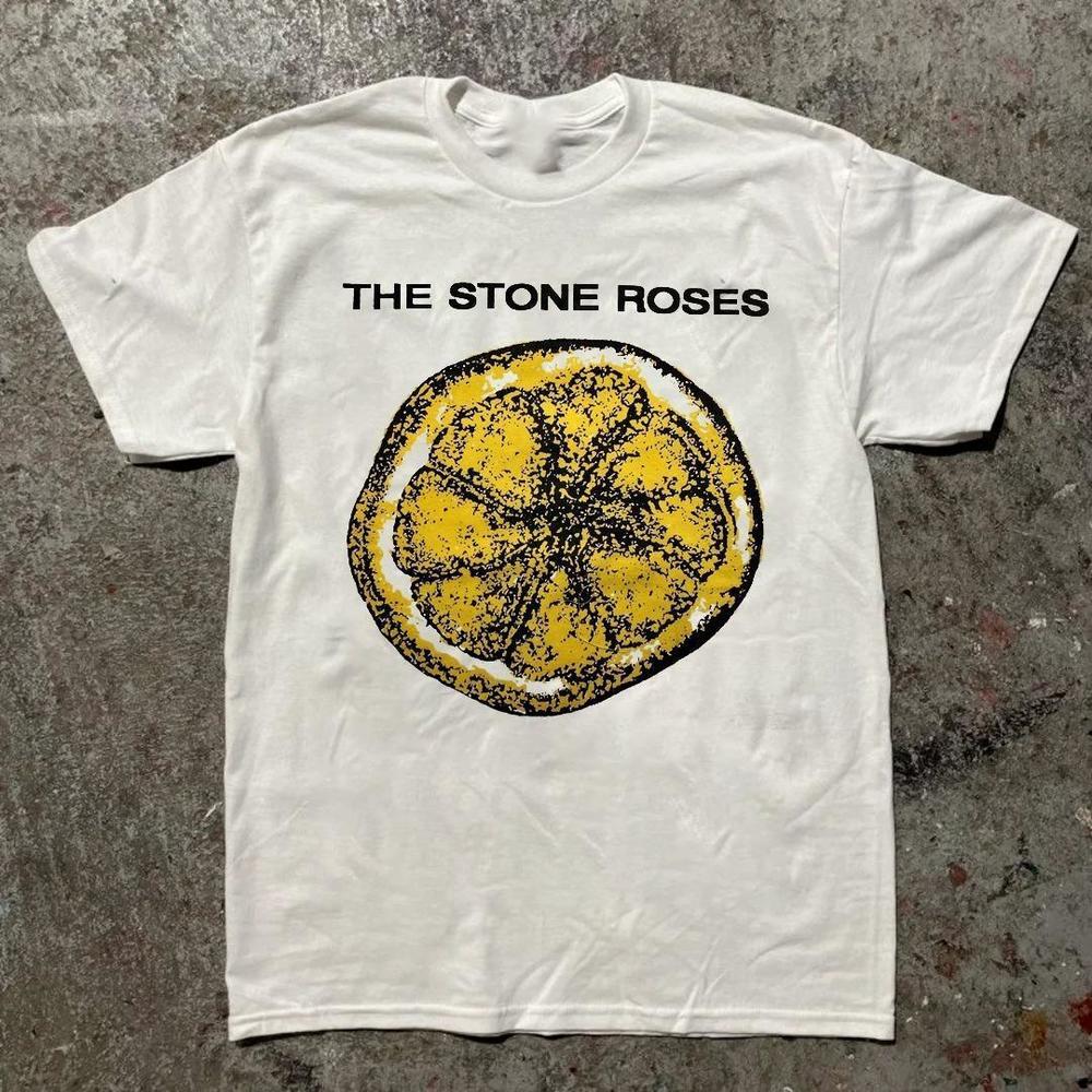 Rare The Stone Roses 90S The Lemon Anthology White Unisex T-Shirt
